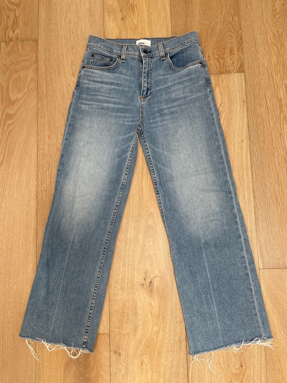 ASKK NY  High-Rise Wide Leg Women’s Crop Jeans size 26